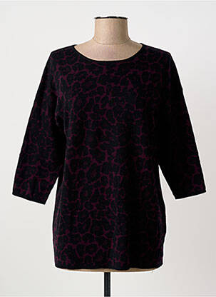 Pulover croială cambrată mâneci 3/4 violet GERARD DAREL femeie