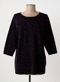 Pulover croială cambrată mâneci 3/4 violet GERARD DAREL femeie