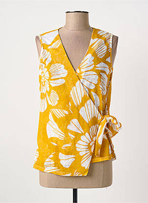 Top galben MARIA BELLENTANI femeie