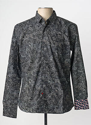 Cămașă cu mâneci lungi negru LA CIBLE ROUGE bărbat