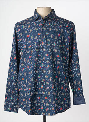 Cămașă cu mâneci lungi albastru SEIDEN STICKER bărbat