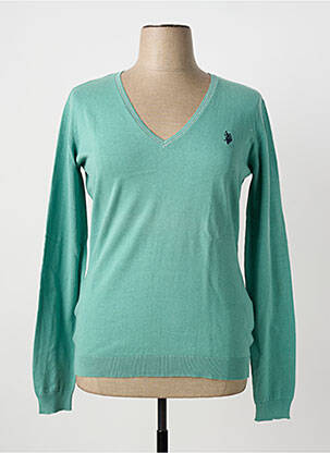 Pulover verde U.S. POLO ASSN femeie