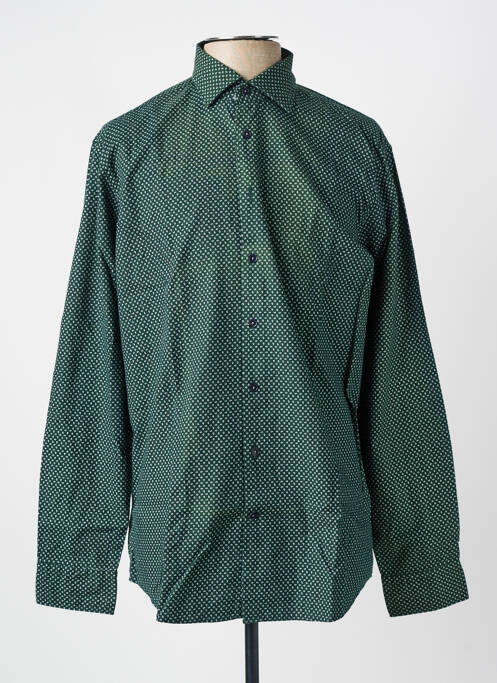 Cămașă cu mâneci lungi verde SEIDEN STICKER bărbat