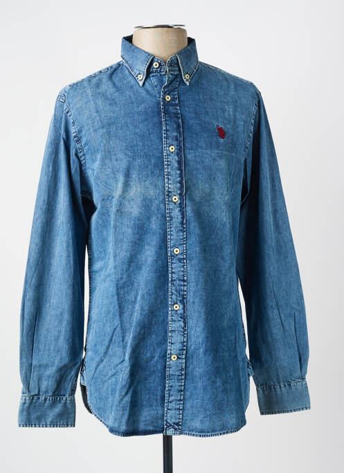 Cămașă cu mâneci lungi albastru U.S. POLO ASSN bărbat