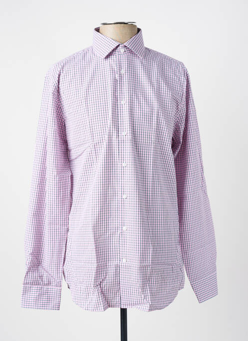 Cămașă cu mâneci lungi roz SEIDEN STICKER bărbat