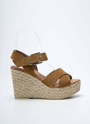 Sandale/Pantofi decupați maro EVA FRUTOS femeie