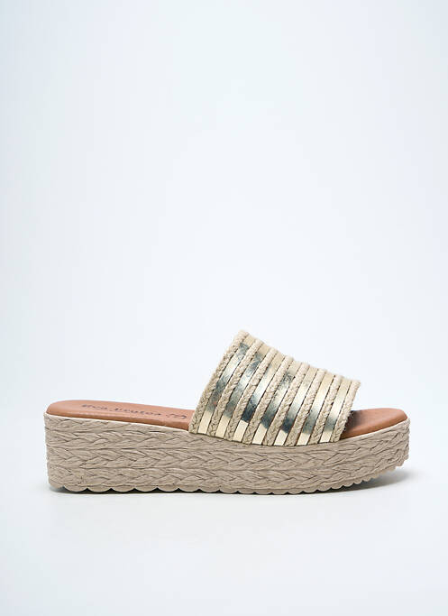 Mulete/Saboți auriu EVA FRUTOS femeie