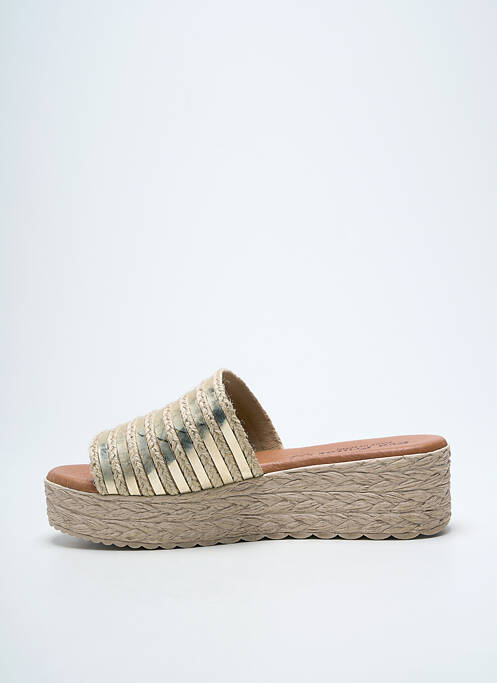 Mulete/Saboți auriu EVA FRUTOS femeie