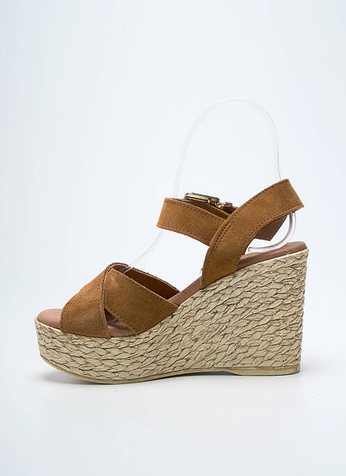 Sandale/Pantofi decupați maro EVA FRUTOS femeie