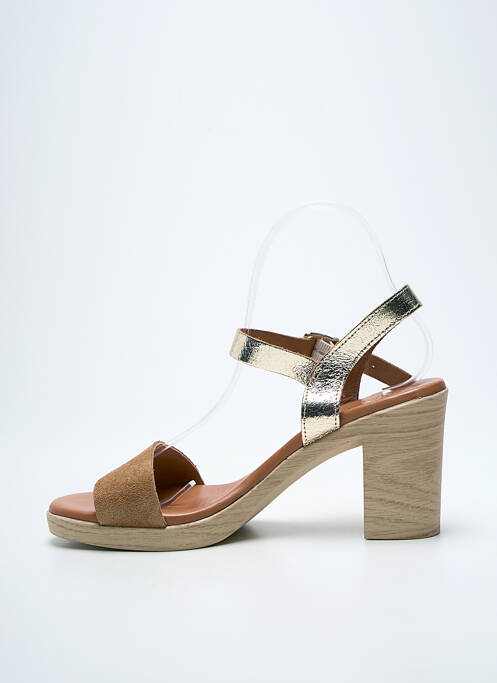 Sandale/Pantofi decupați auriu EVA FRUTOS femeie