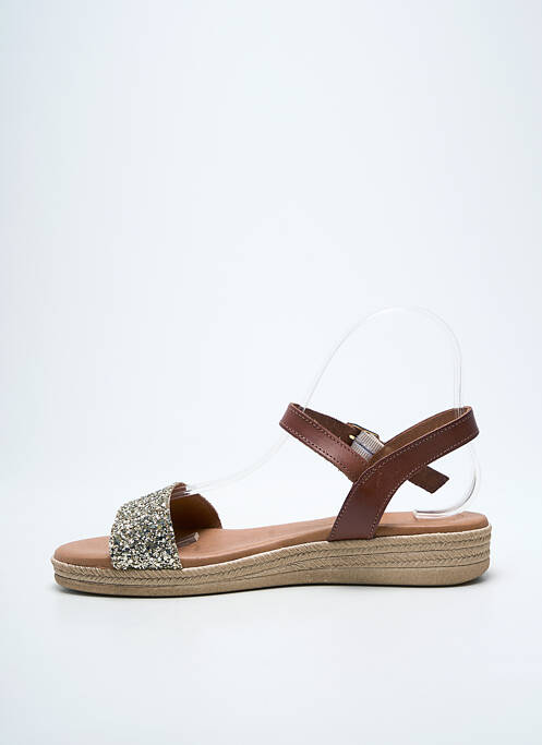 Sandale/Pantofi decupați auriu EVA FRUTOS femeie