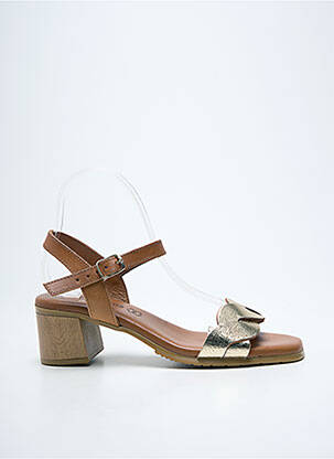 Sandale/Pantofi decupați auriu EVA FRUTOS femeie