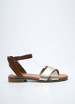 Sandale/Pantofi decupați auriu EVA FRUTOS femeie