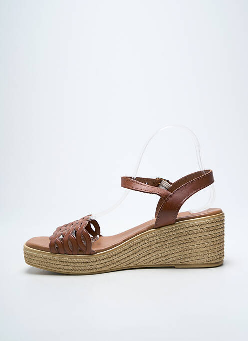 Sandale/Pantofi decupați maro EVA FRUTOS femeie