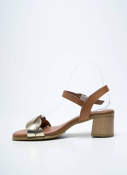 Sandale/Pantofi decupați auriu EVA FRUTOS femeie