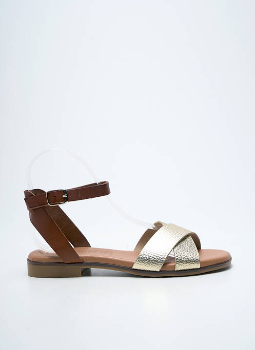 Sandale/Pantofi decupați auriu EVA FRUTOS femeie