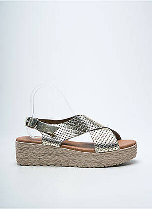 Sandale/Pantofi decupați auriu EVA FRUTOS femeie