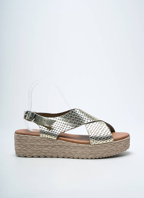 Sandale/Pantofi decupați auriu EVA FRUTOS femeie