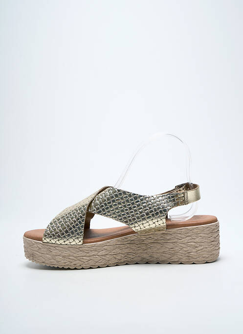 Sandale/Pantofi decupați auriu EVA FRUTOS femeie