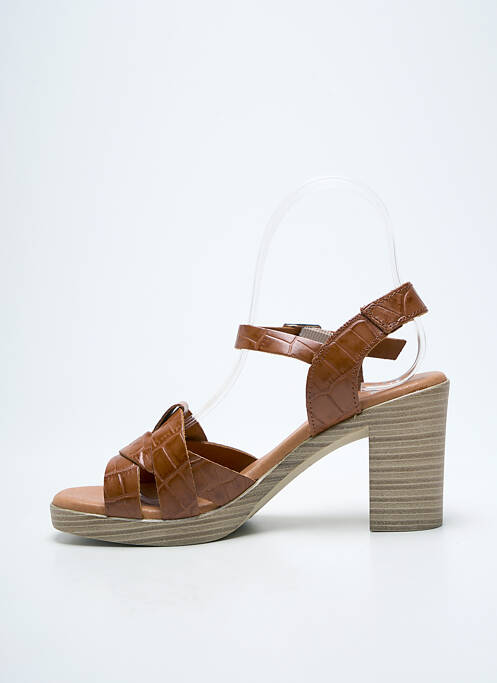 Sandale/Pantofi decupați maro EVA FRUTOS femeie