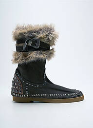 Botine/ghete nubuc toc plat până la 3 cm verde N°11 femme