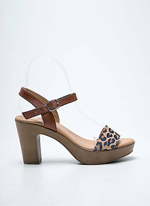 Sandale/Pantofi decupați maro EVA FRUTOS femeie