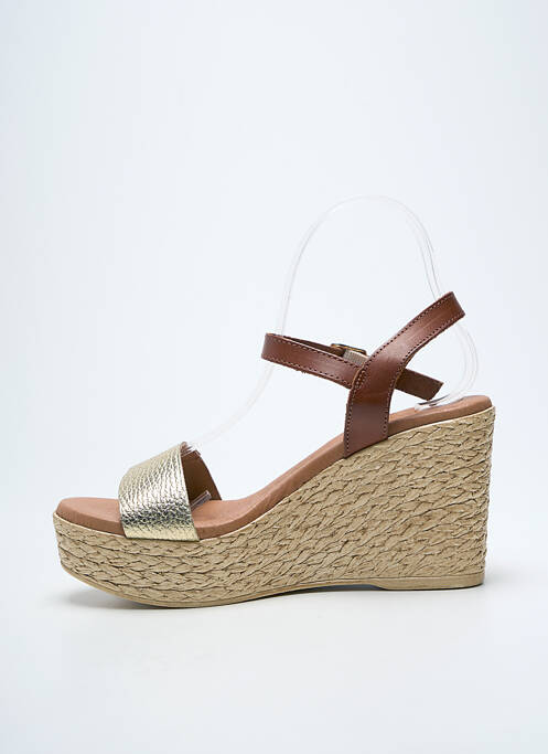 Sandale/Pantofi decupați auriu EVA FRUTOS femeie