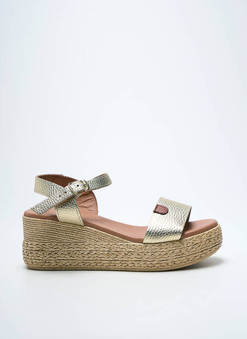 Sandale/Pantofi decupați auriu EVA FRUTOS femeie