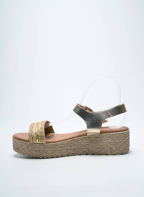 Sandale/Pantofi decupați auriu EVA FRUTOS femeie