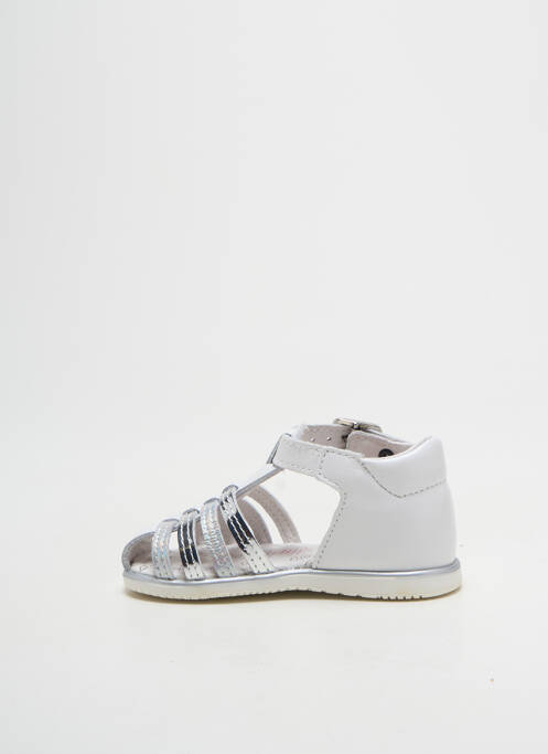 Sandale/Pantofi decupați alb BOPY fată