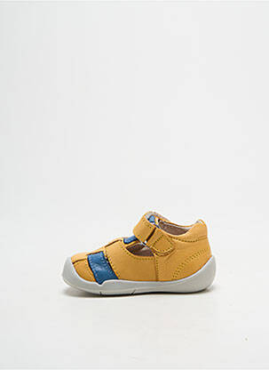 Sandale/pantofi decupați vârf rotund vârf rotund galben KICKERS băiat