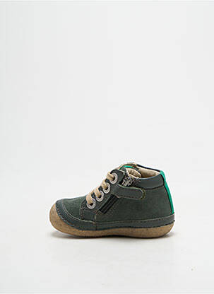 Ghete nubuc vârf rotund verde KICKERS băiat