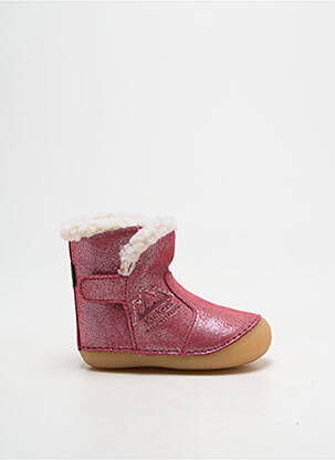 Botine/ghete umplută vârf rotund roz KICKERS fată