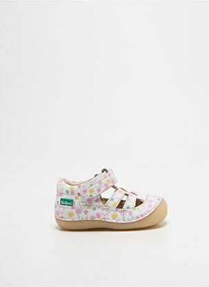 Sandale/Pantofi decupați alb KICKERS fată