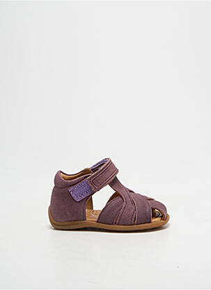 Sandale/pantofi decupați vârf rotund vârf rotund violet BISGAARD copil