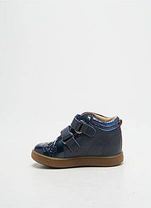 Adidași material neted vârf rotund albastru BABYBOTTE fată