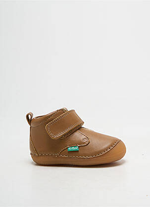 Adidași țesătură satinată vârf rotund maro KICKERS băiat