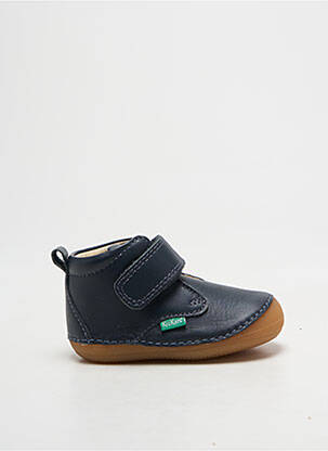 Adidași țesătură satinată vârf rotund albastru KICKERS băiat