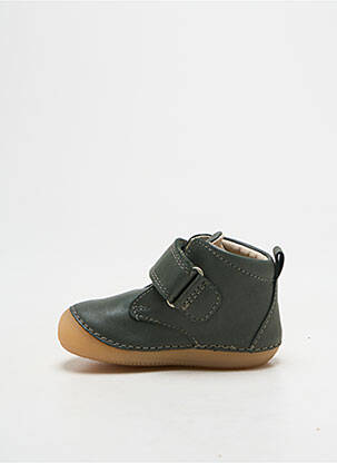 Adidași țesătură satinată vârf rotund verde KICKERS băiat