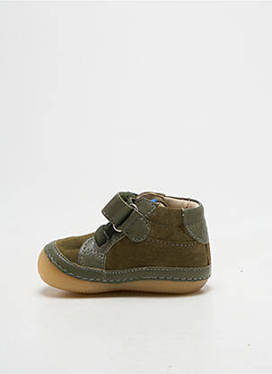 Ghete nubuc vârf rotund verde KICKERS băiat