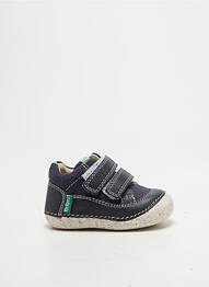 Adidași țesătură satinată vârf rotund albastru KICKERS garcon