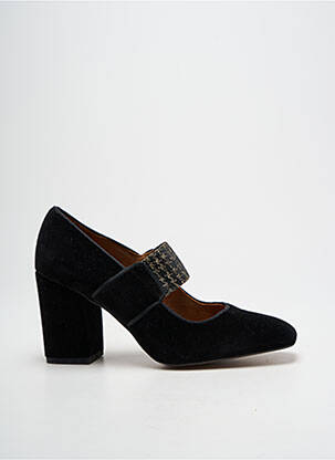 Pantofi cu toc vârf pătrat toc de 7 la 9 cm negru CASTANER femeie