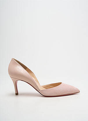 Pantofi cu toc nubuc toc de 7 la 9 cm roz LUCIANO PADOVAN femeie