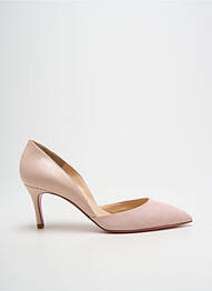 Pantofi cu toc țesătură satinată toc de 7 la 9 cm roz LUCIANO PADOVAN femme