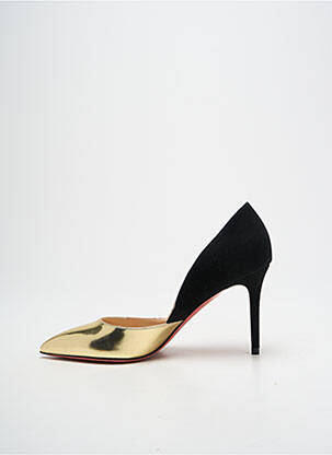 Pantofi cu toc material neted toc de 7 la 9 cm auriu LUCIANO PADOVAN femeie