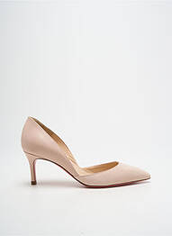 Pantofi cu toc țesătură satinată toc de 4 la 6 cm roz LUCIANO PADOVAN femme
