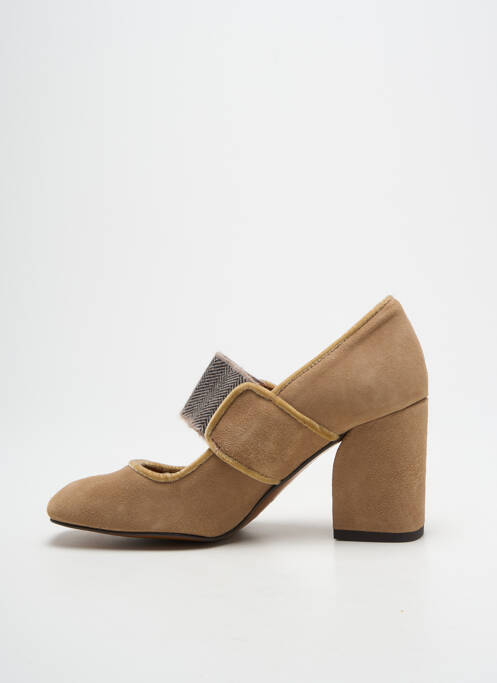 Pantofi cu toc maro CASTANER femeie