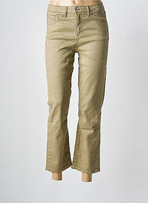Pantalon 7/8 elasticitate mărime normală verde ISLOW femeie