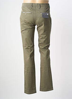Pantalon chino țesătură poplin mărime normală verde PIONEER bărbat