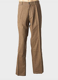 Pantalon chino țesătură poplin mărime normală maro PIONEER homme